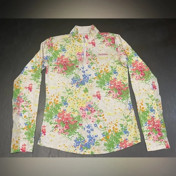 Soleil♡ San Soleil | Tops | San Soleil Xs Long Sleeve 4 Zip Golf Top Uv 5